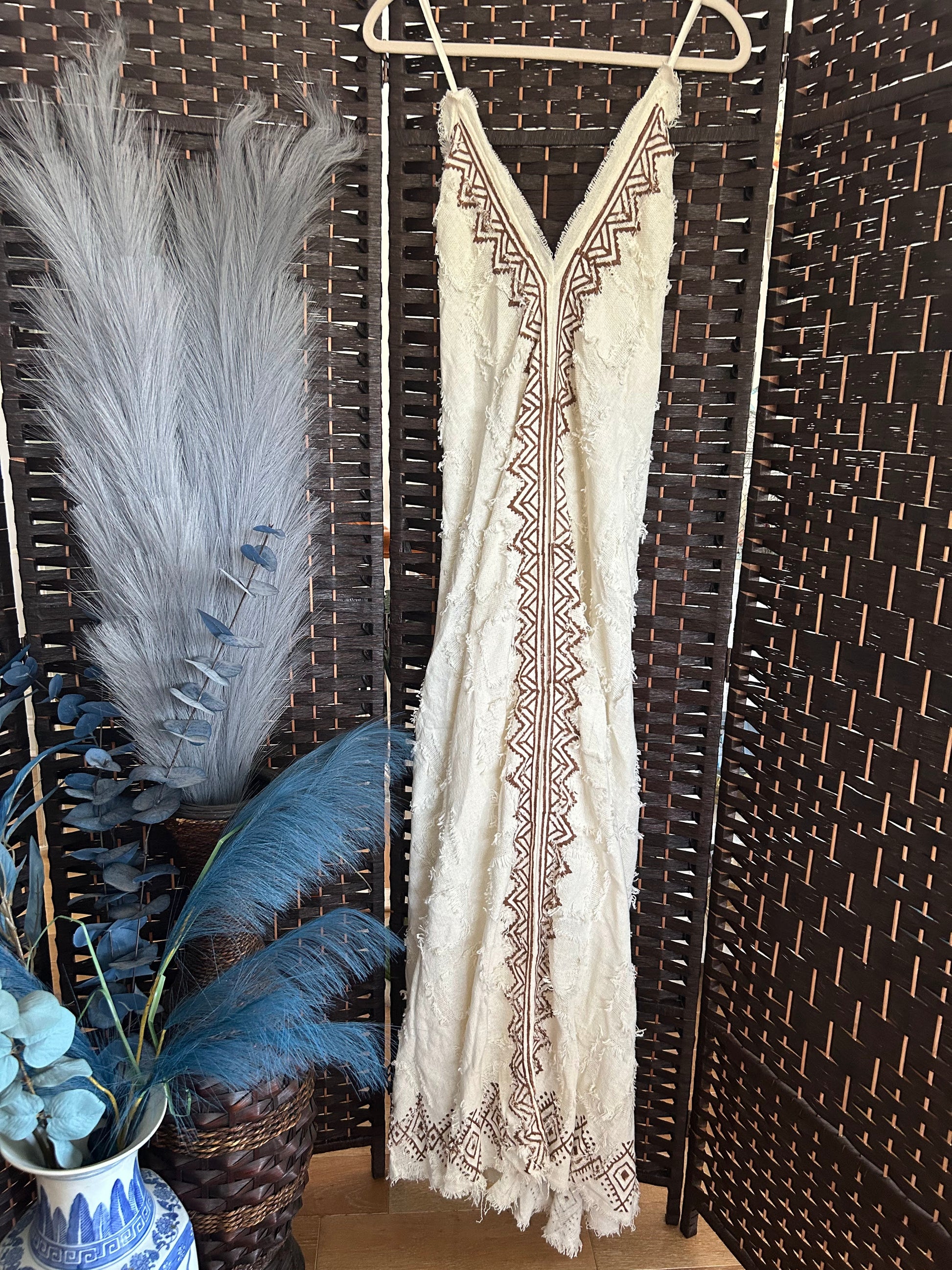 Boho Halter Tie on Dress