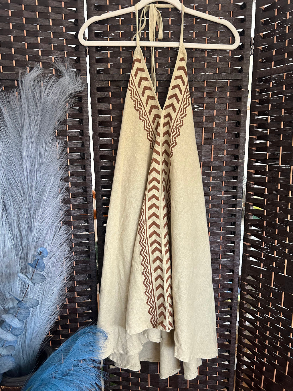Tied Halter Dress