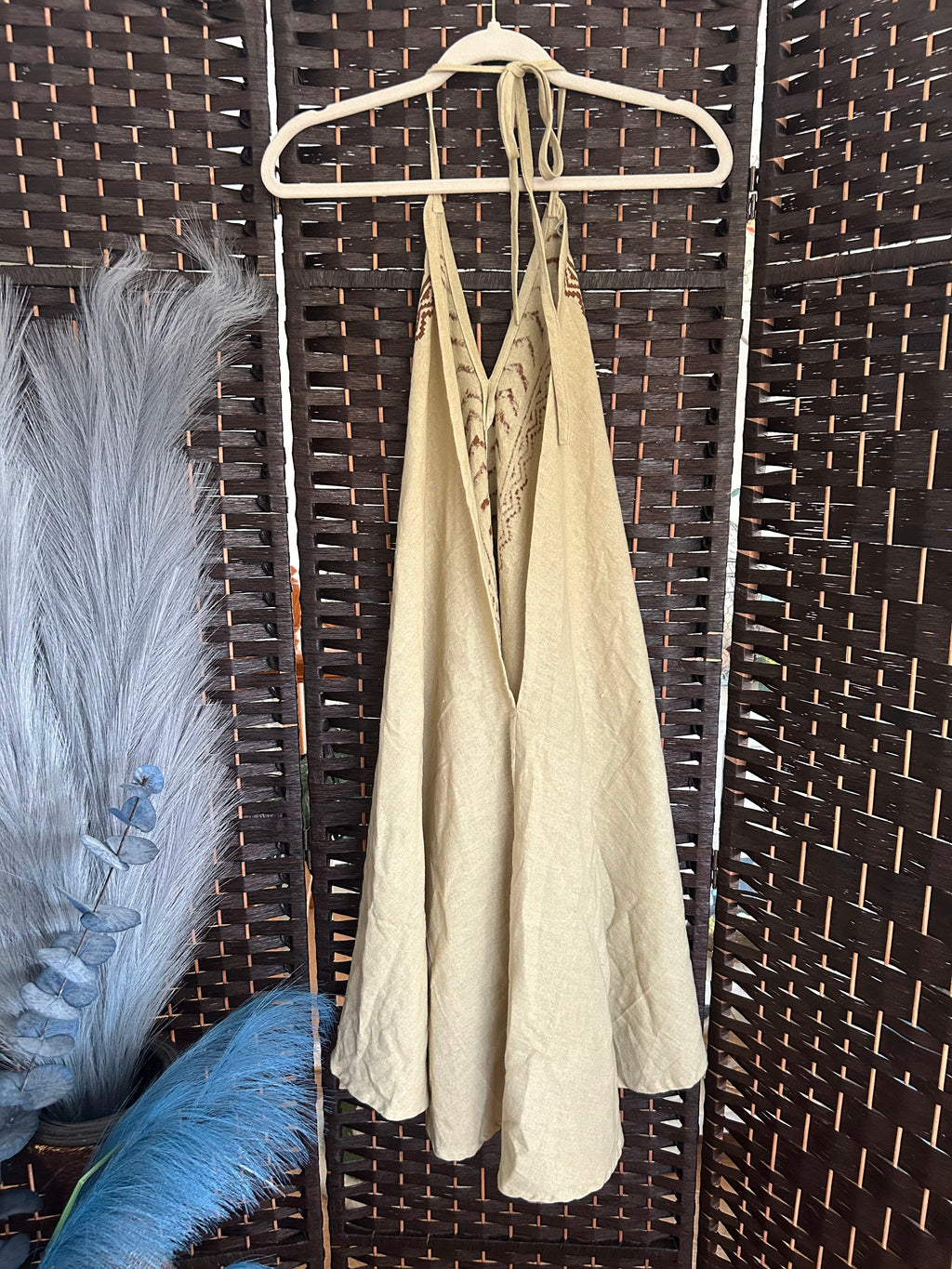 Tied Halter Dress