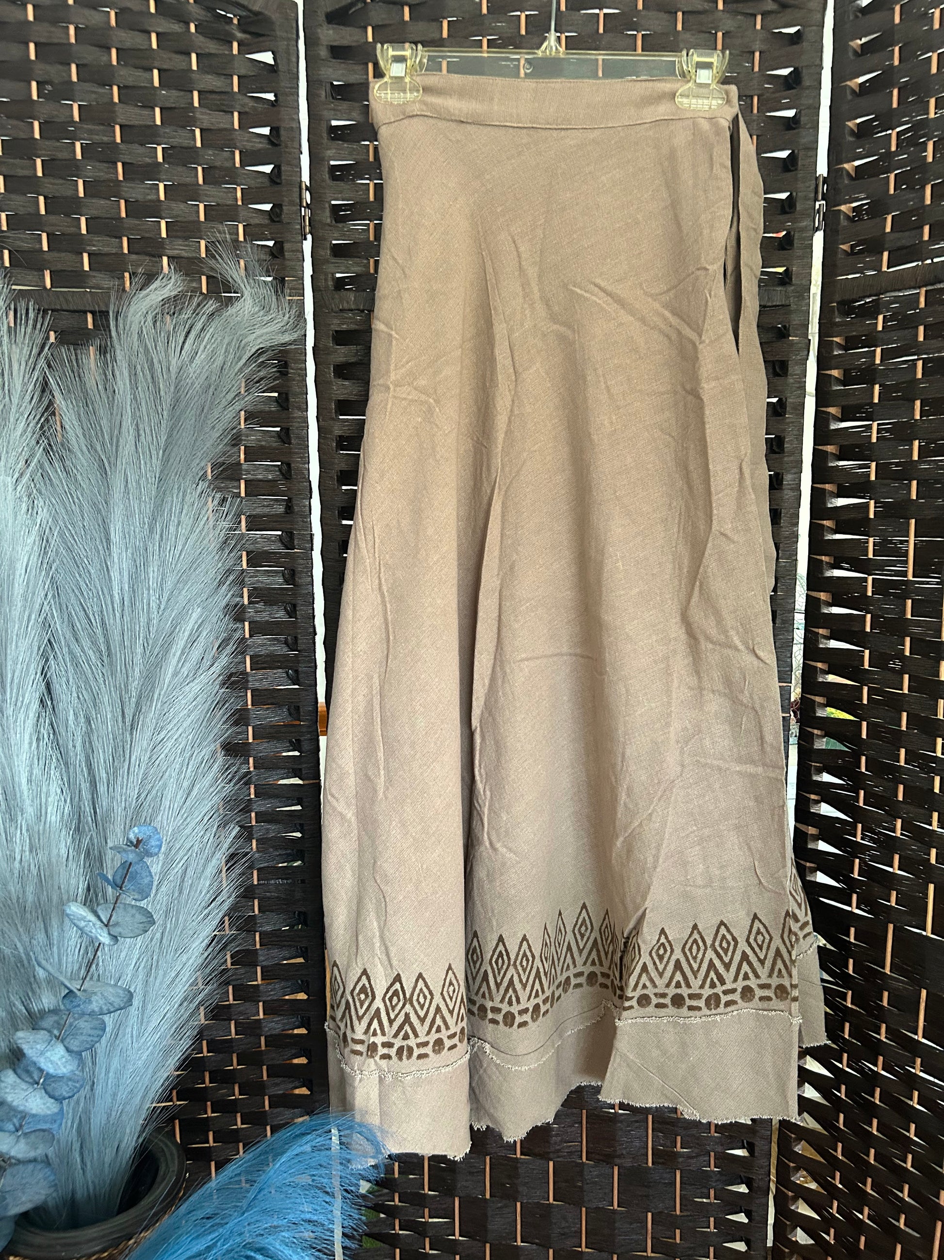 Wrap Around Tie on Skirt