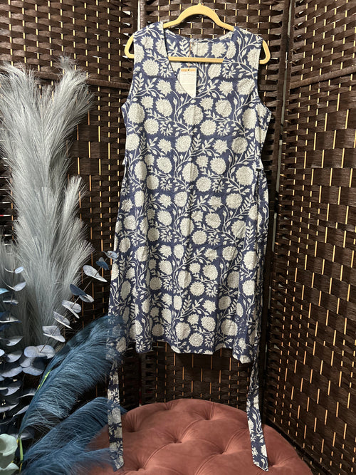 Back Tied Floral Dress