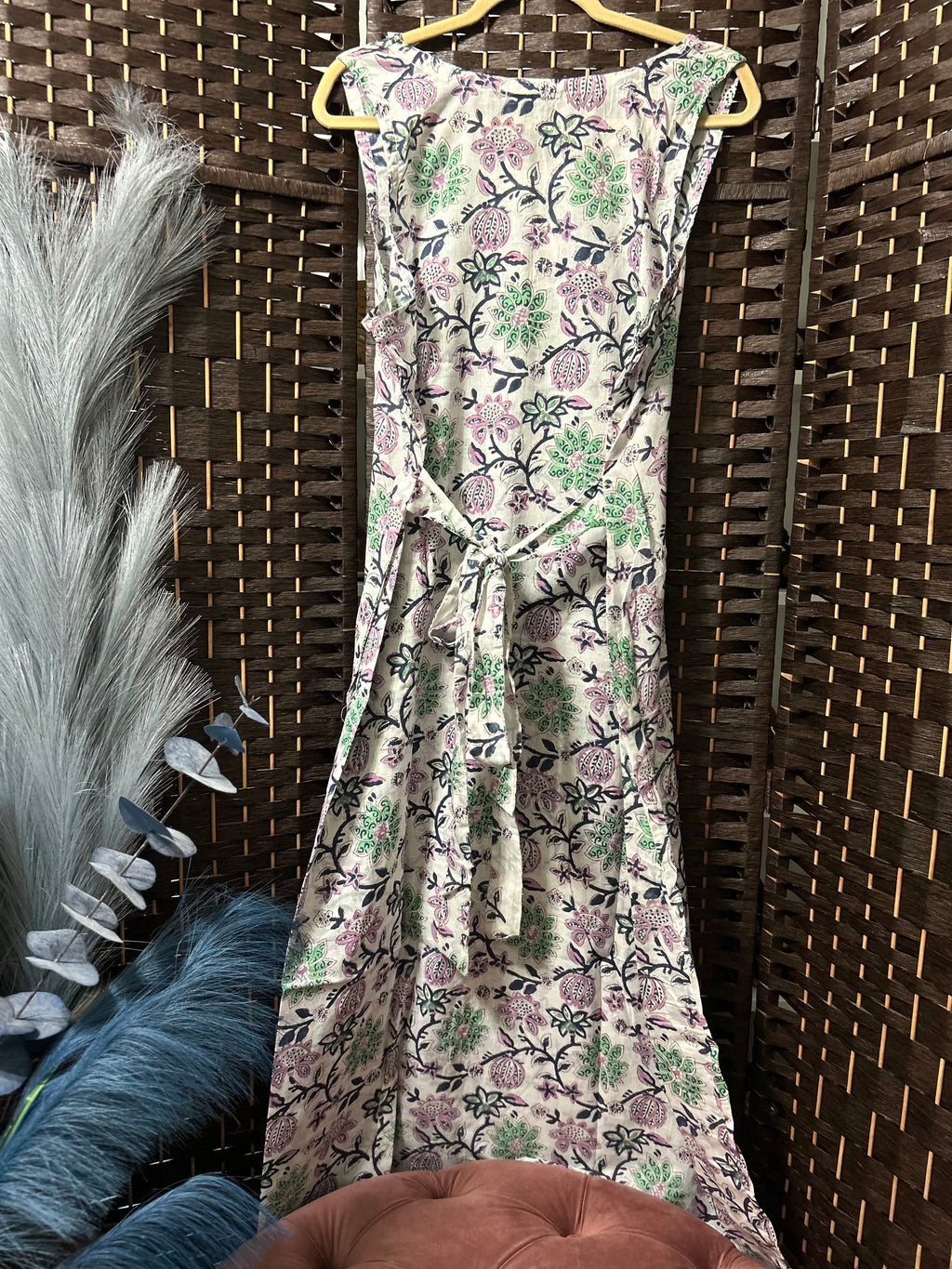Back Tied Floral Dress