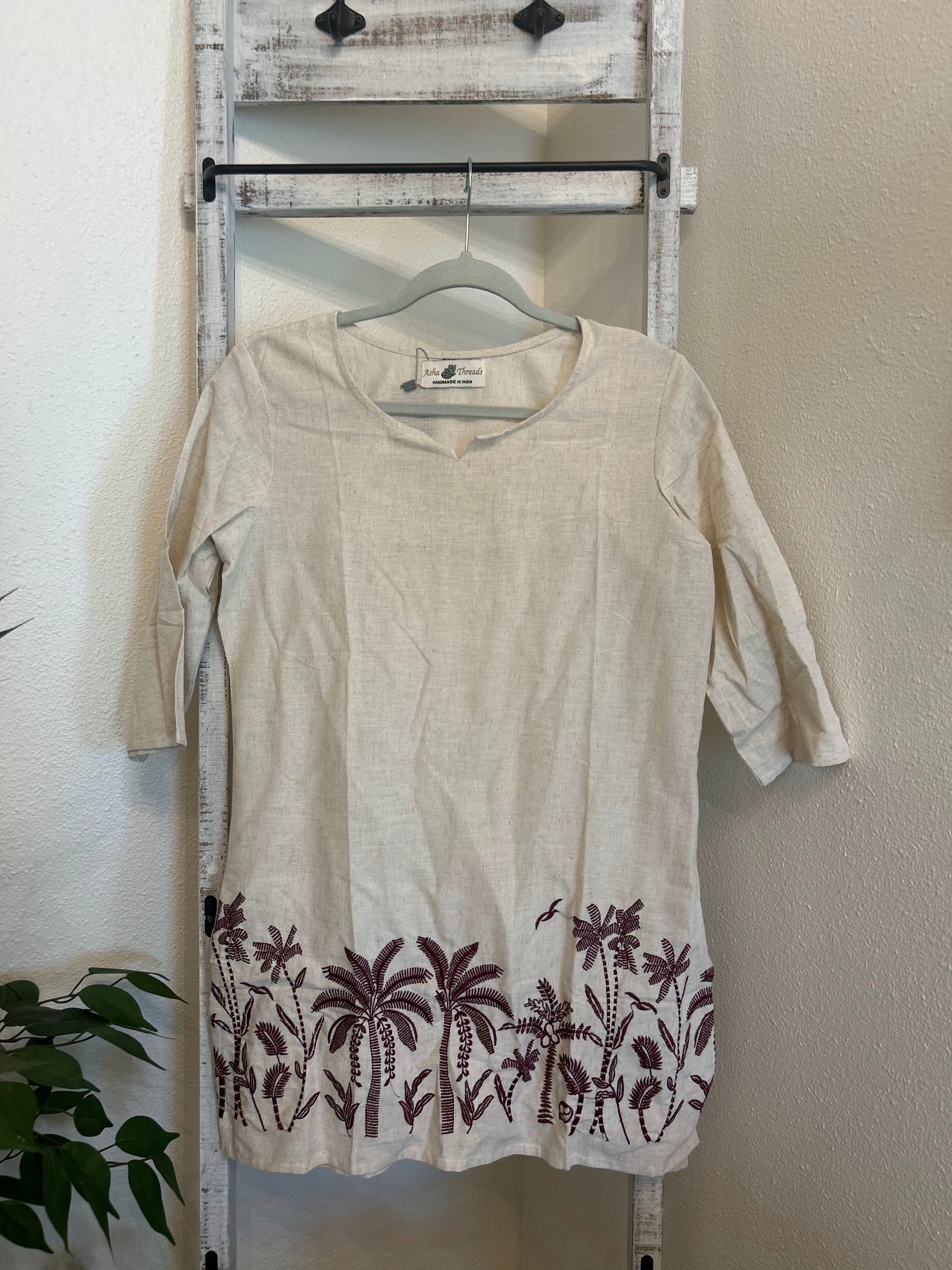 Embroidered Palm Trees Outfit