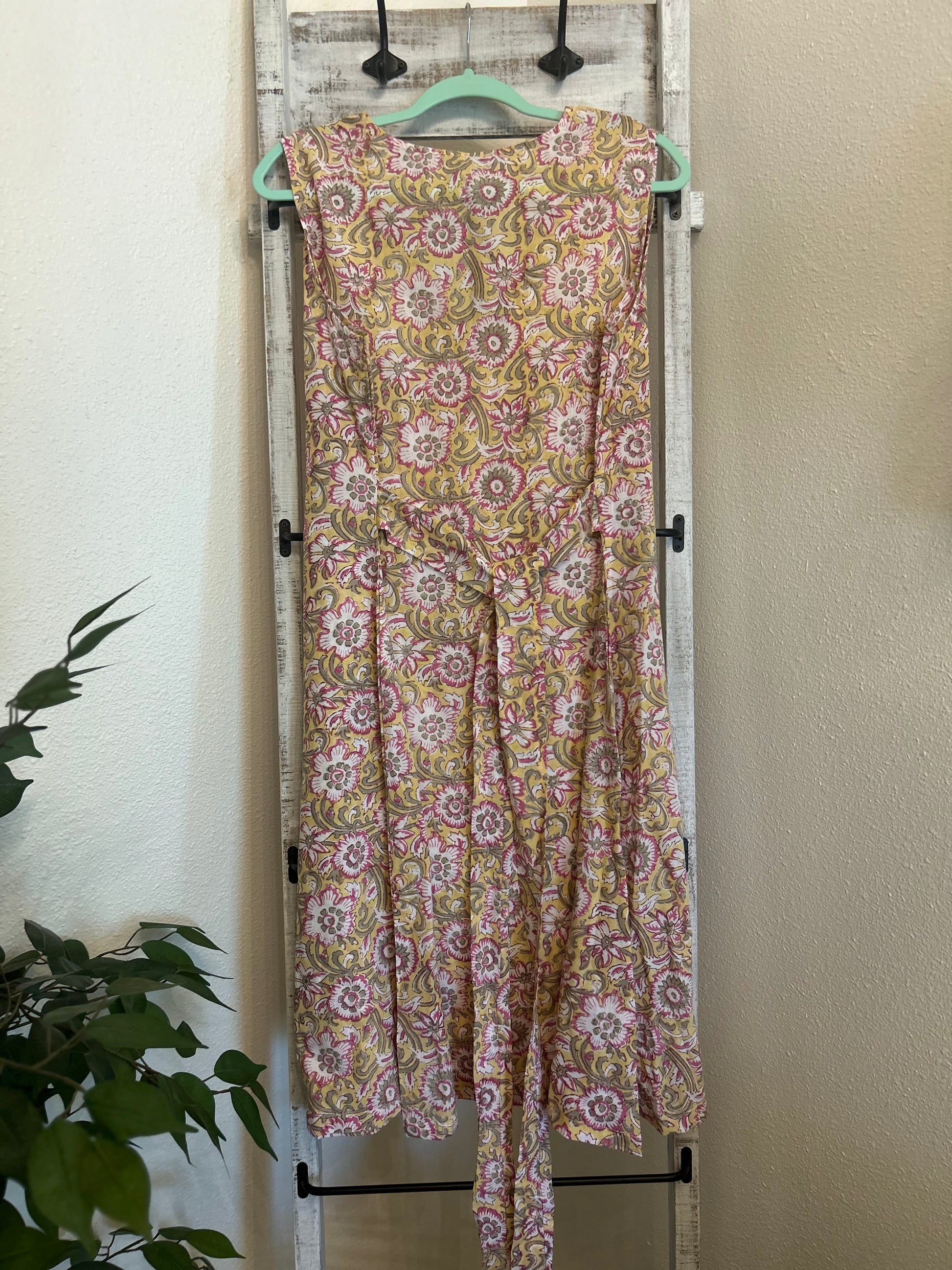 Back Tied Floral Dress