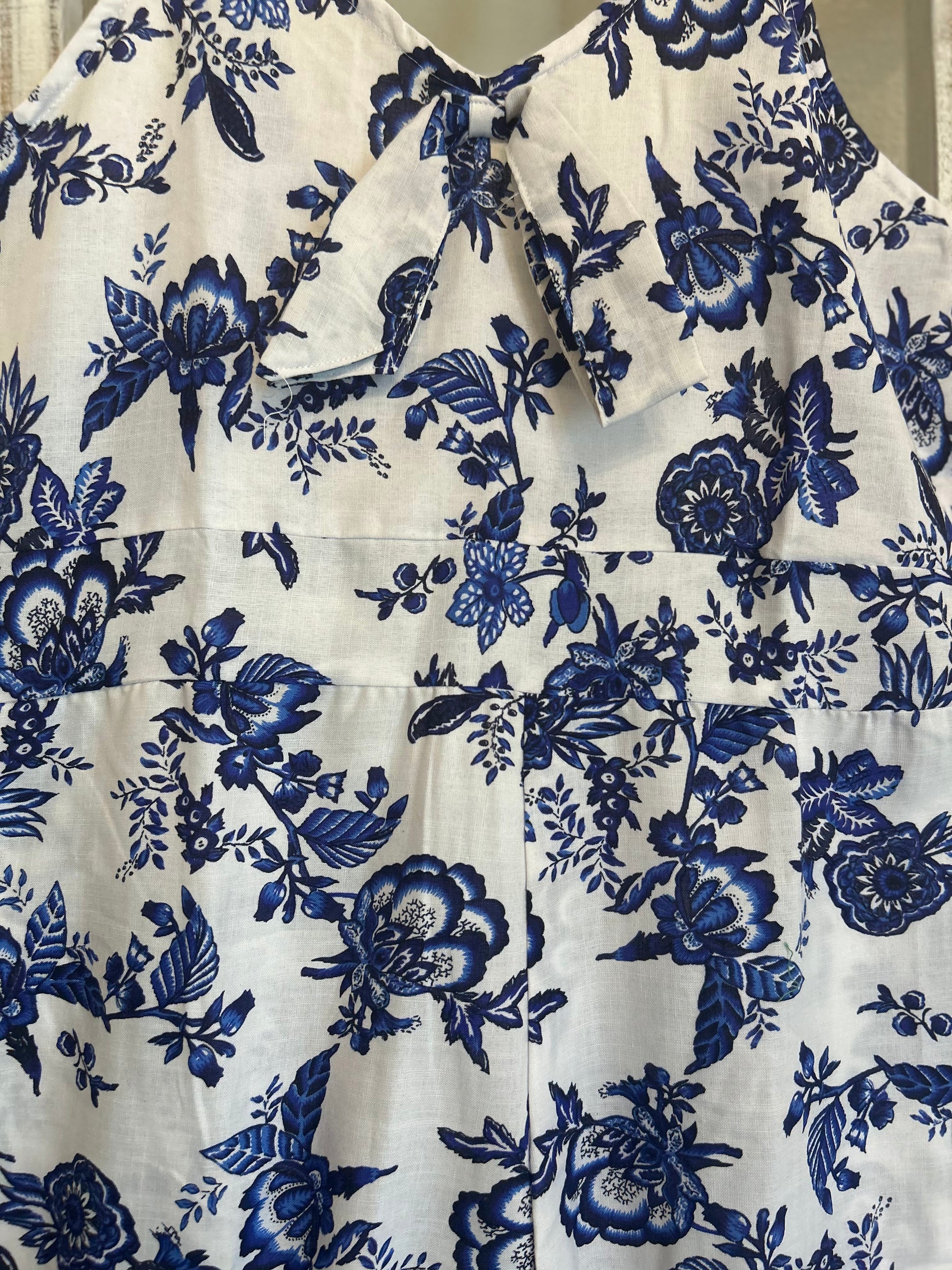 Blue Floral Jumpsuit
