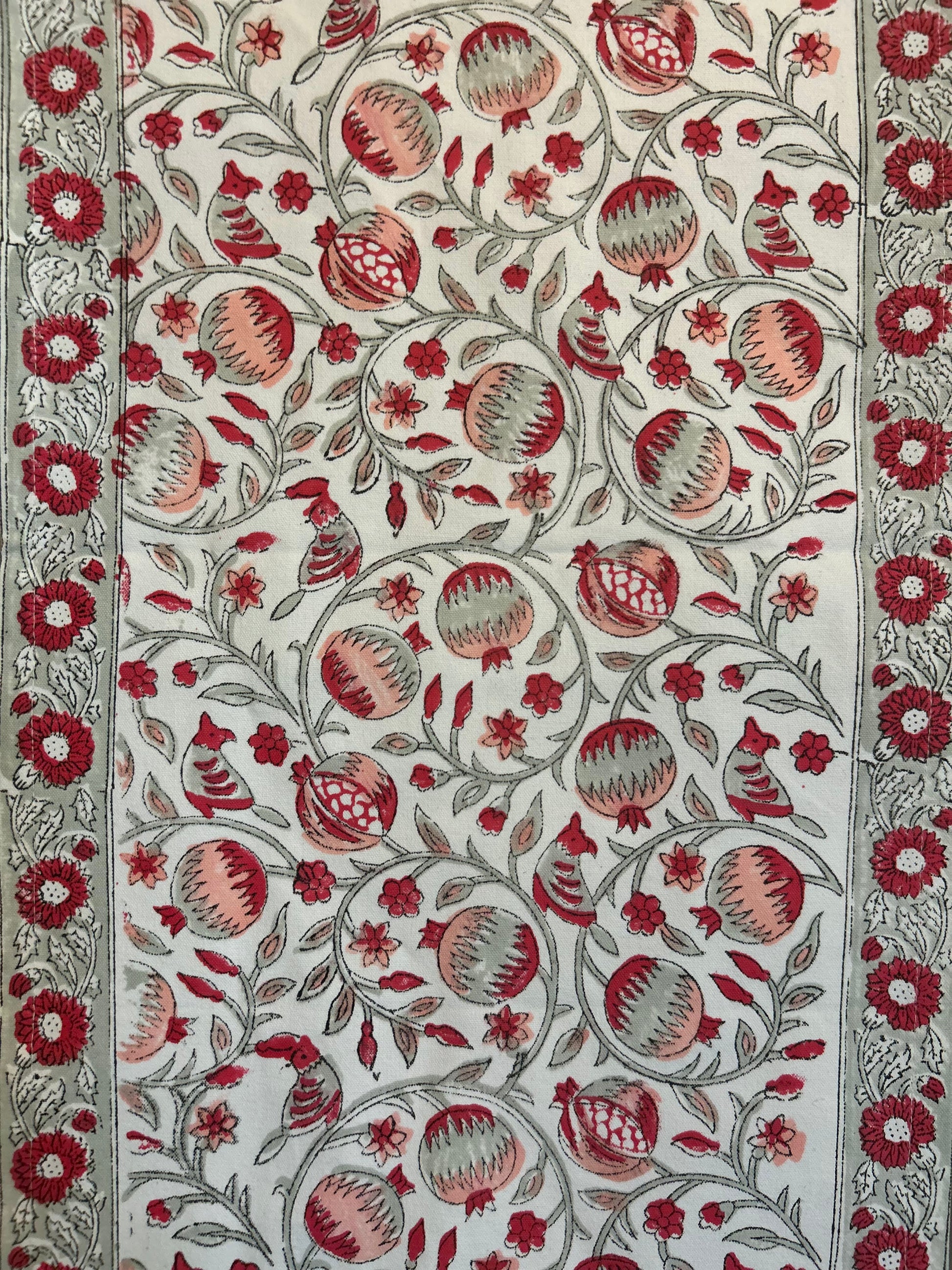 Jaipuri Hand Block Printed on Cotton Table Runners