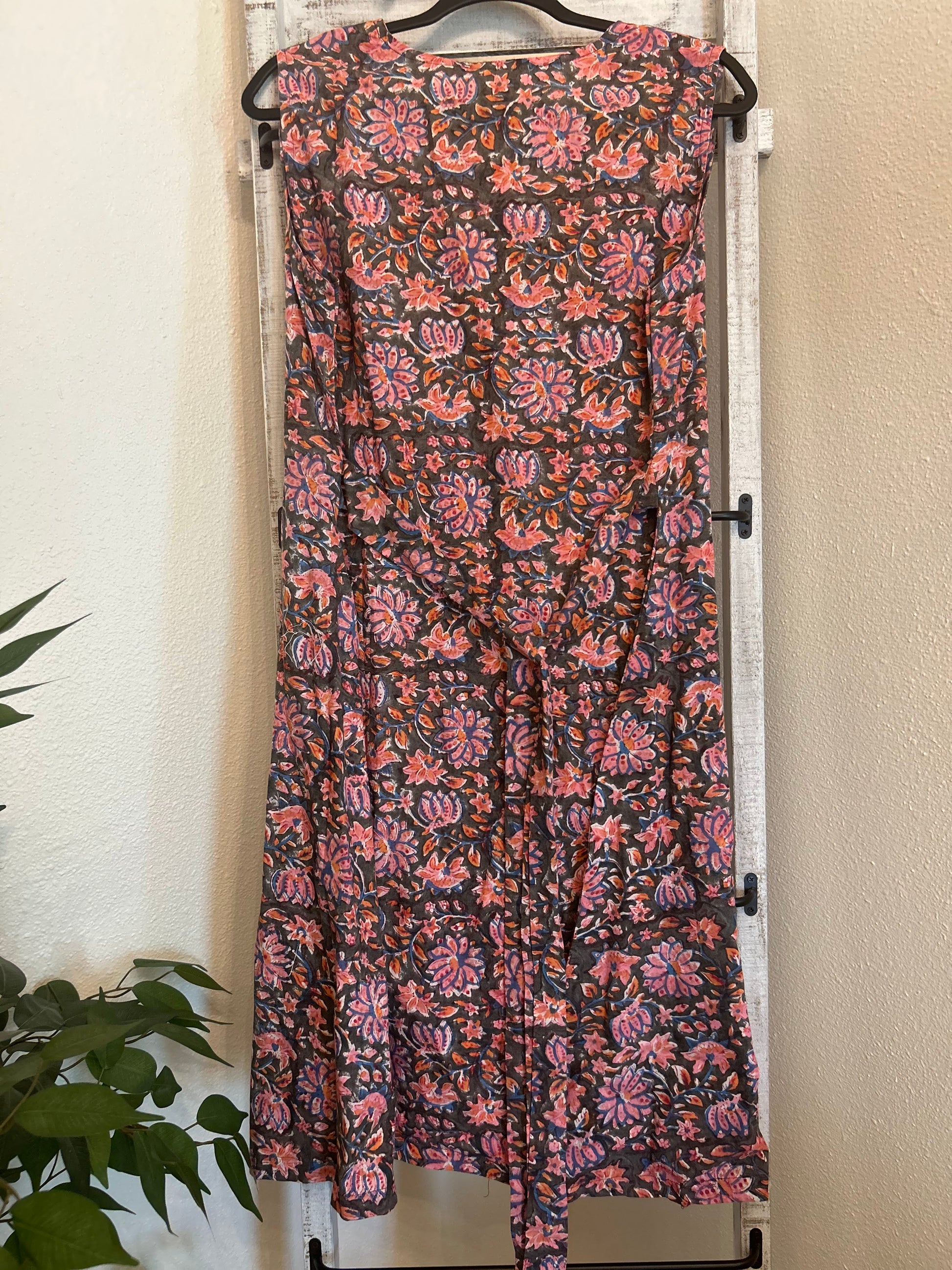 Back Tied Floral Dress