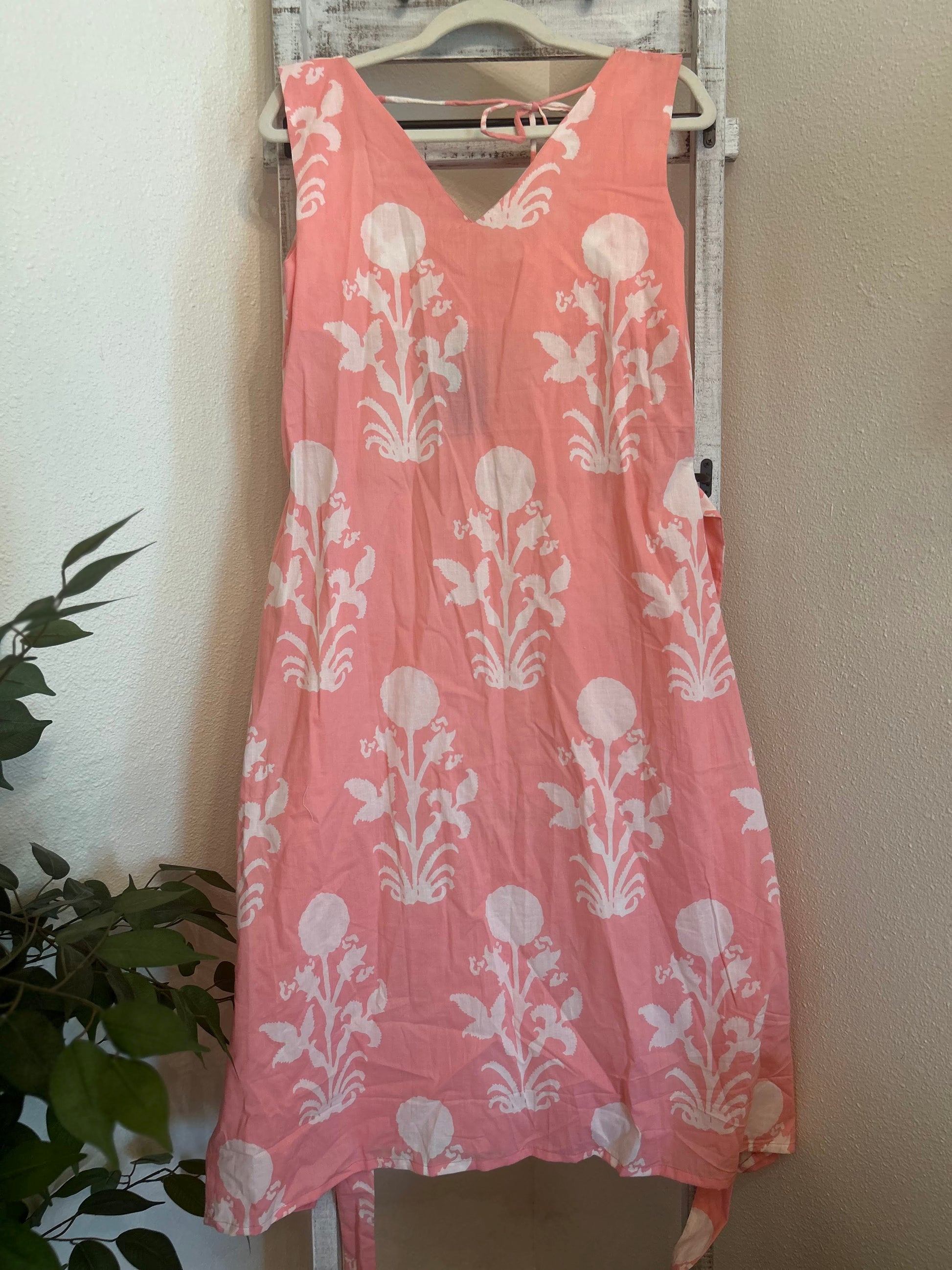 Kirti Pink and White Posies Sundress