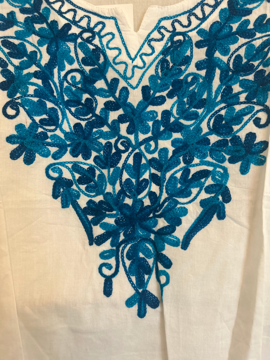 Cotton Kashmiri Embroidered Tunic Top
