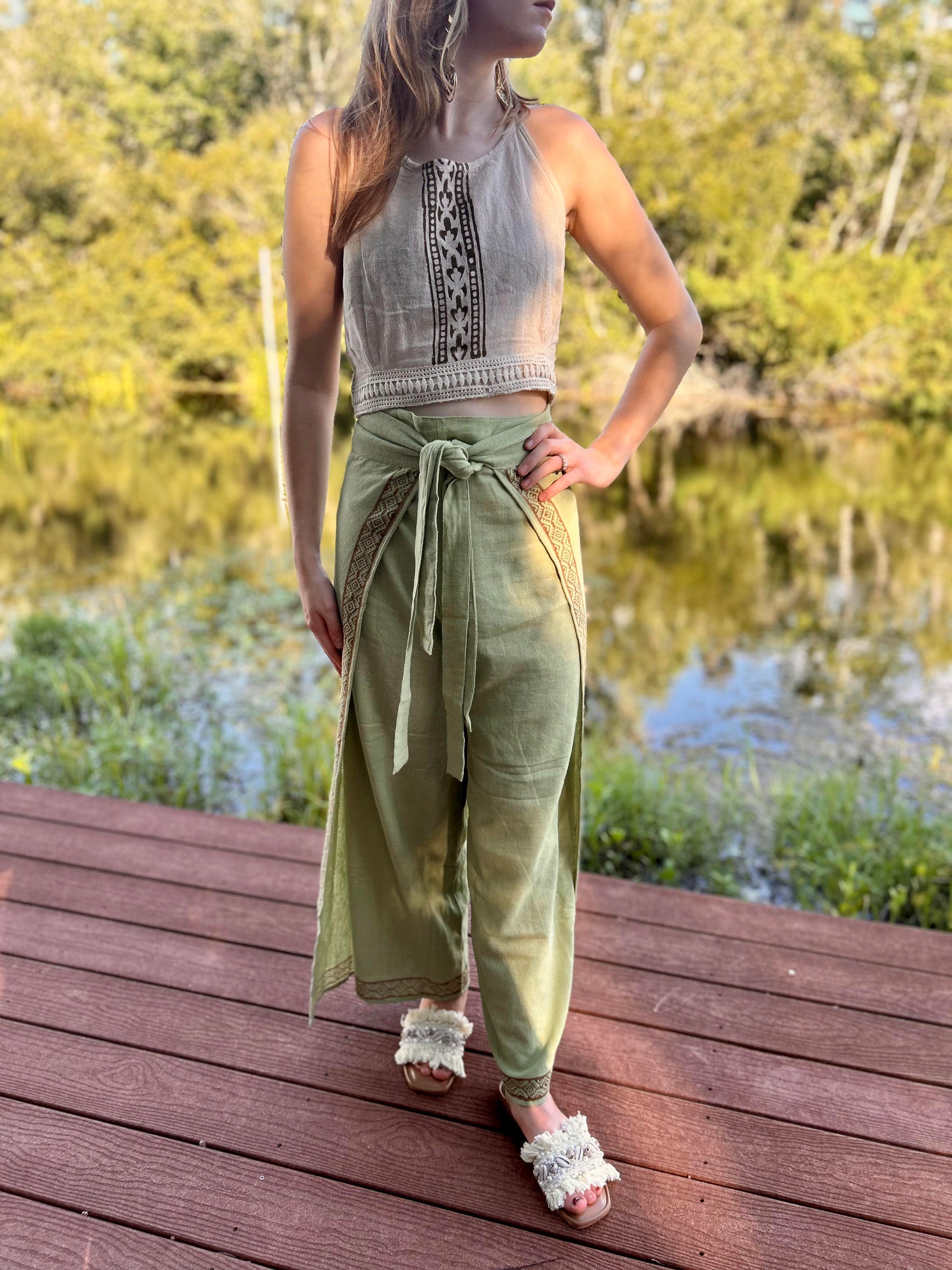 Boho Wrap Around Pants